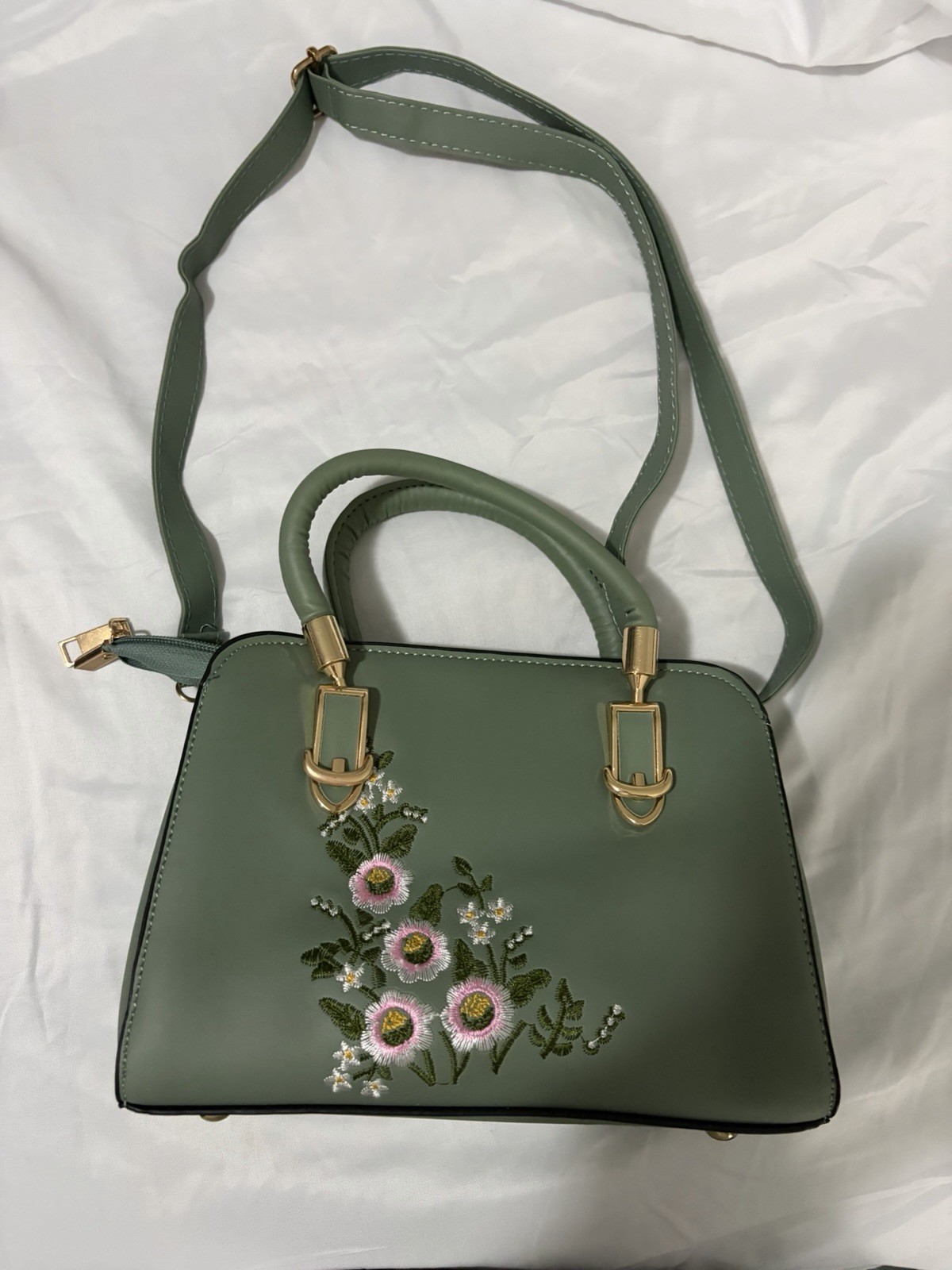 Handle Bags PU Leather Shoulder Crossbody Bag Handbag Middle-aged Mommy Bag