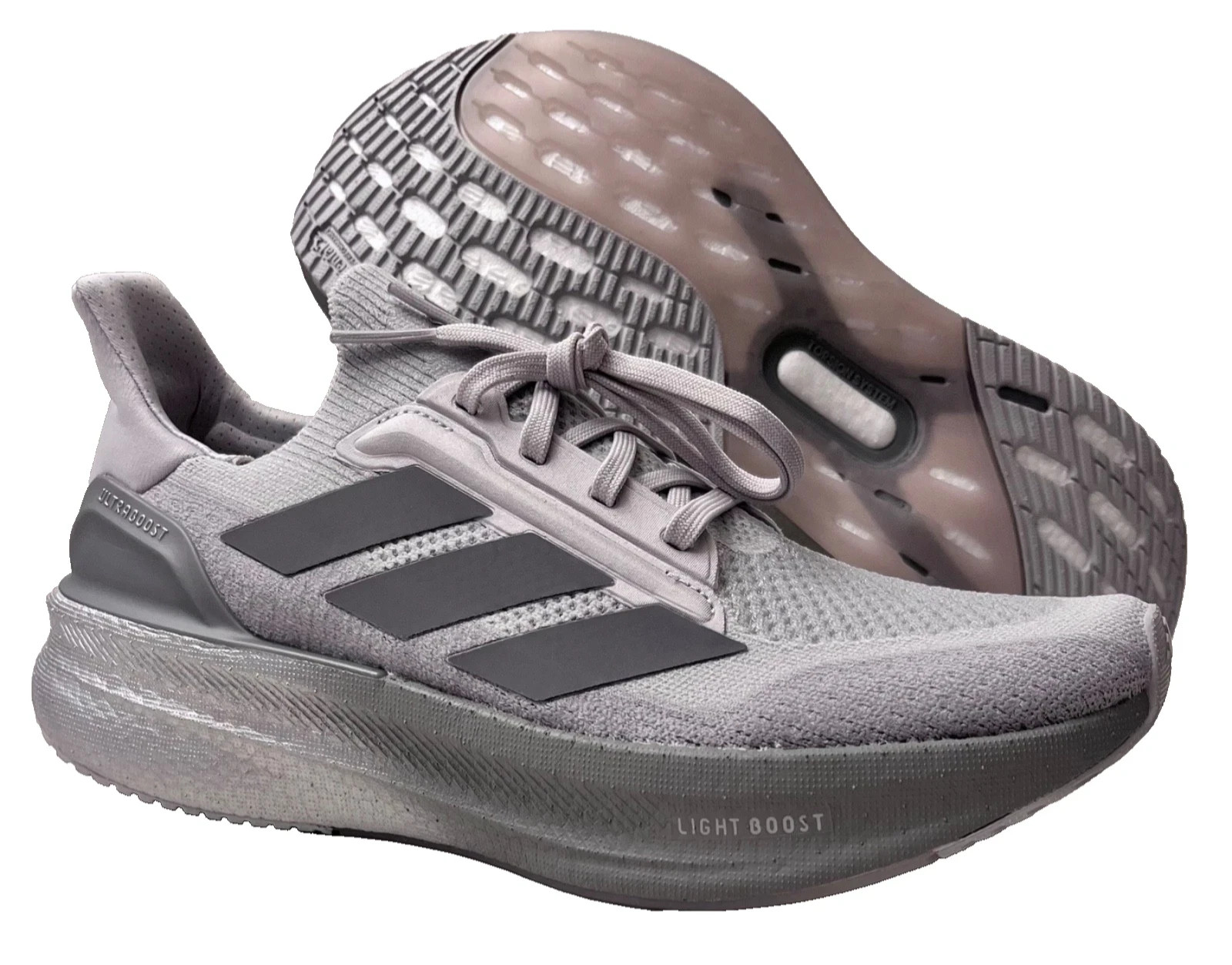adidas Ultraboost 5x Running Shoes Grey Halo Silver Men’s Sz 8.5 JQ9077