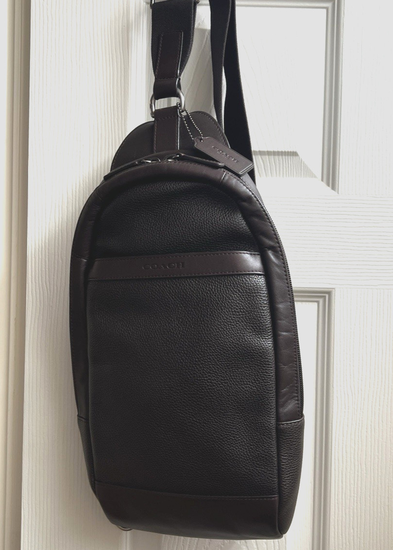 Coach Camden Brown Leather Sling Bag