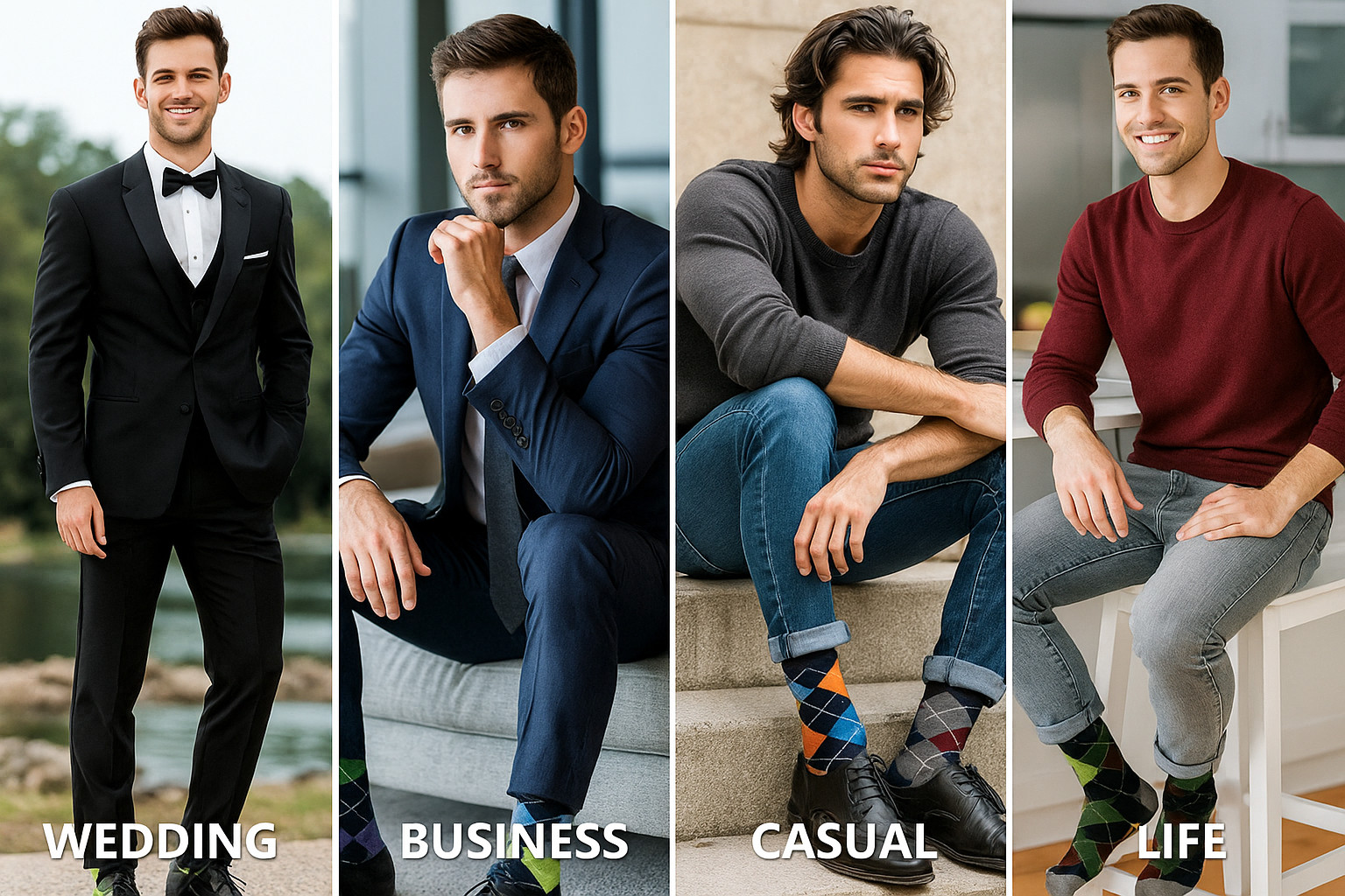 Lot of 12 Pairs New Cotton Men Striped Style Dress Socks Size 10-13 Multi Colors