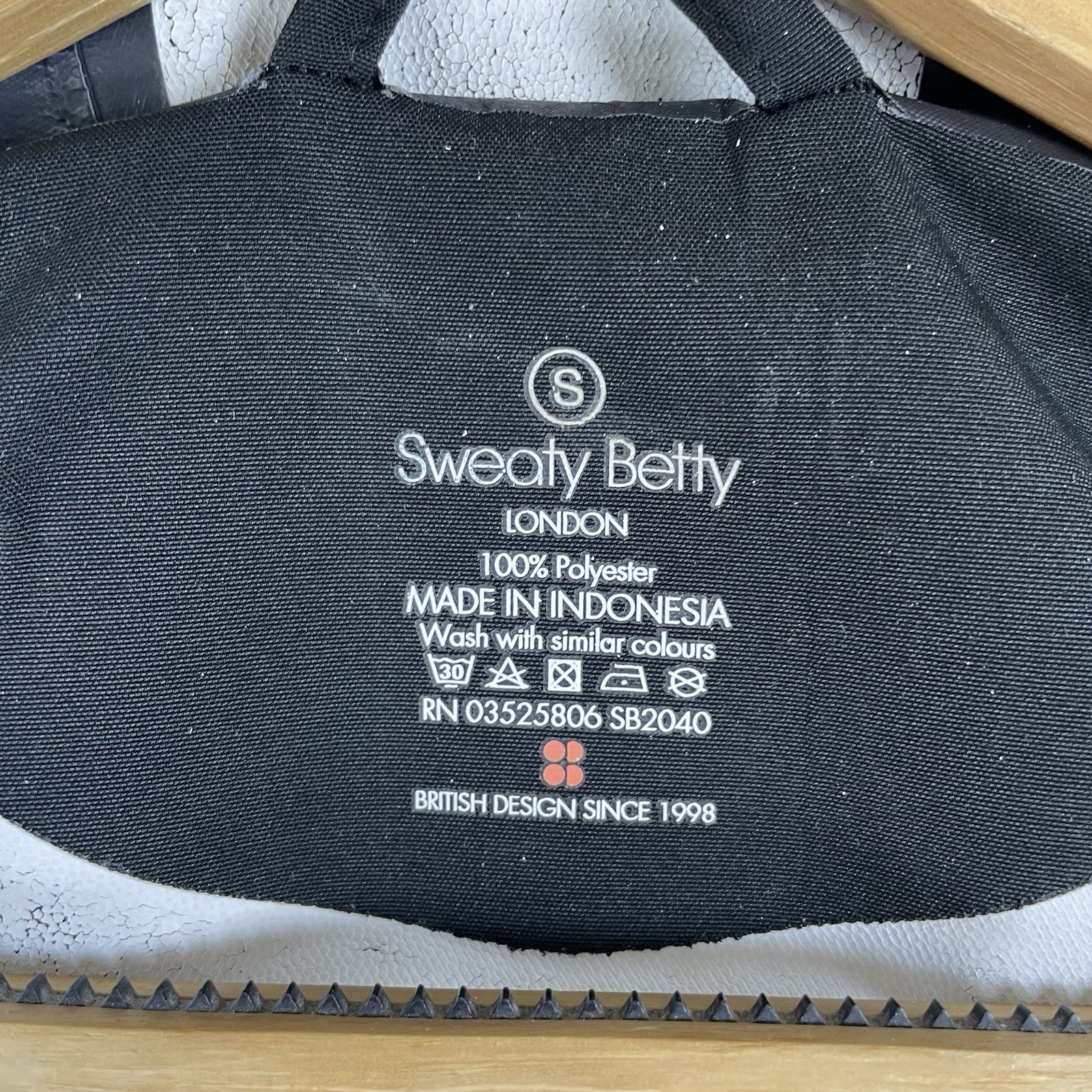Sweaty Betty Waterproof Raincoat Womens Small Black Grey London Outdoor Coat *