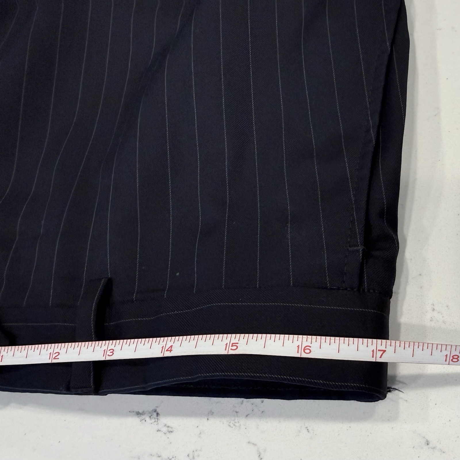 Brooks Brothers Fitzgerald Wool Blue Striped Suit 40R Jacket 34×29 (+2.5″) Pants
