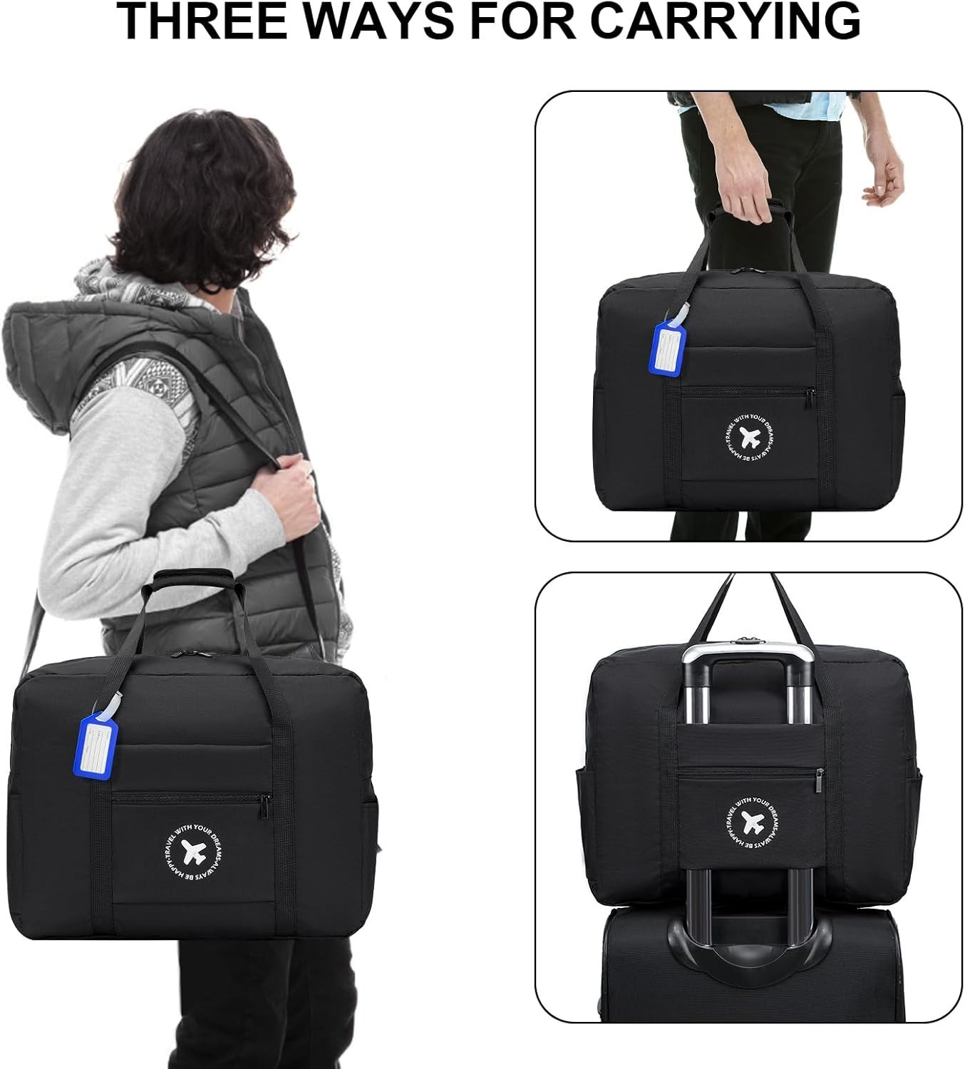 Travel Duffel Storage Practical Waist Gym Bag Pocket Belt Organizer Pouch Pack