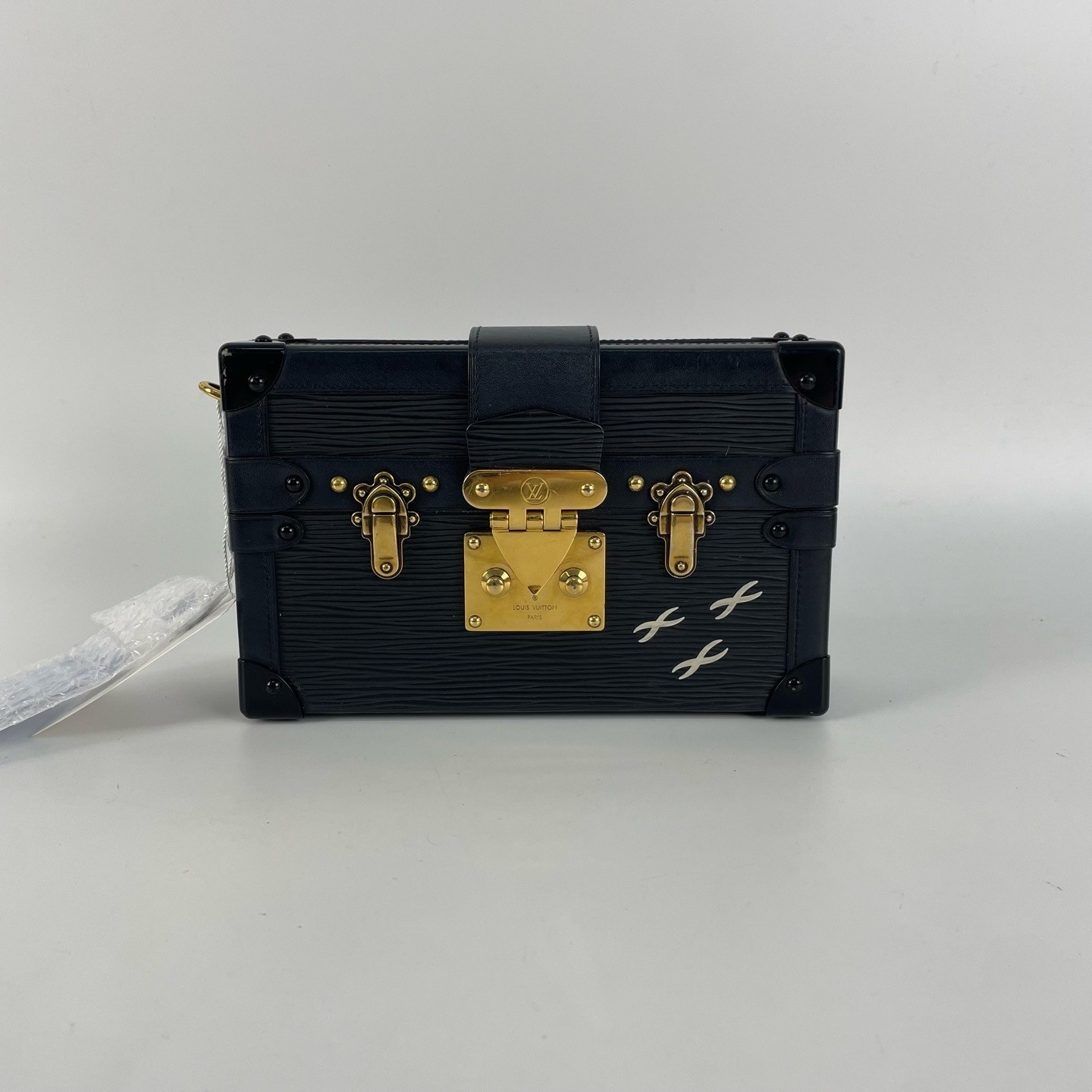 Louis Vuitton Pre-Owned Authentic Box Clutch Black 20×12.5×6cm