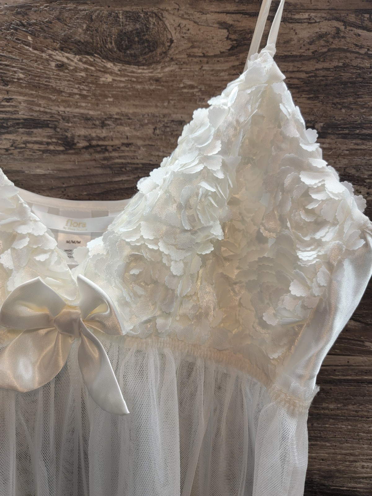 Flora By Flora Nikrooz Women’s Bellflower Cami Doll, Ivory, Medium