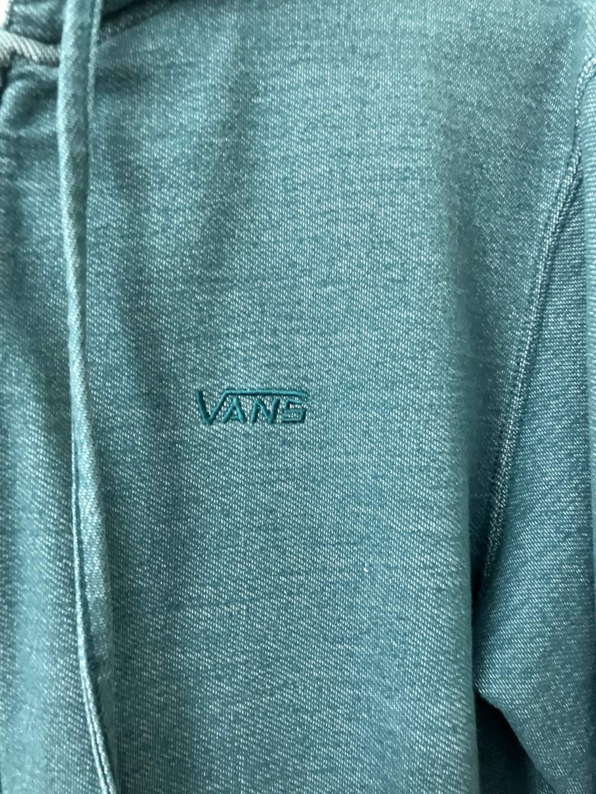 Vans Off The Wall Hoodie Full Zip Sweatshirt Men’s Size Medium Green Skater Y2K