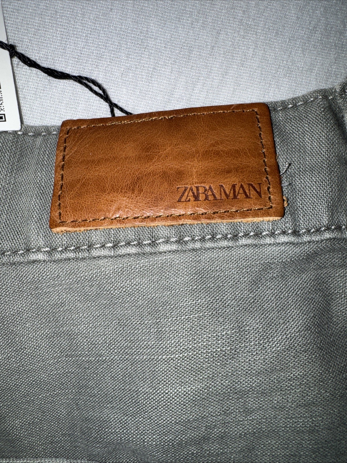 Grey Straight Fit Zara Baggy Carpenter Loop Jeans Size 34×30 New With tags