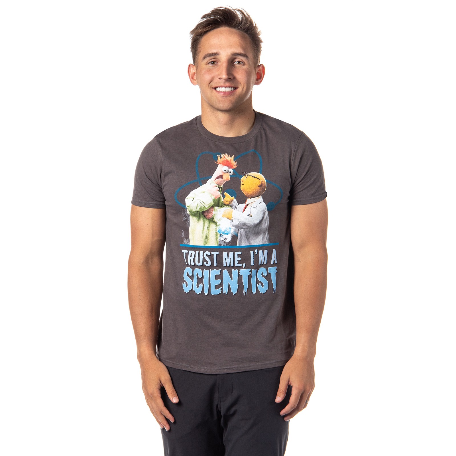 Disney The Muppets Trust Me I’m A Scientist Beaker T-shirt Small Charcoal Adult
