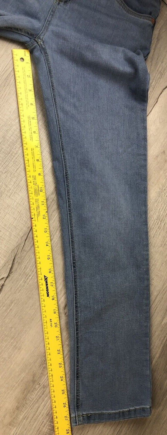 Levi’s 514 Jeans Lite Blue Denim Womens Tag Size 14 Reg W27xL29 (Actual 26.5×28)
