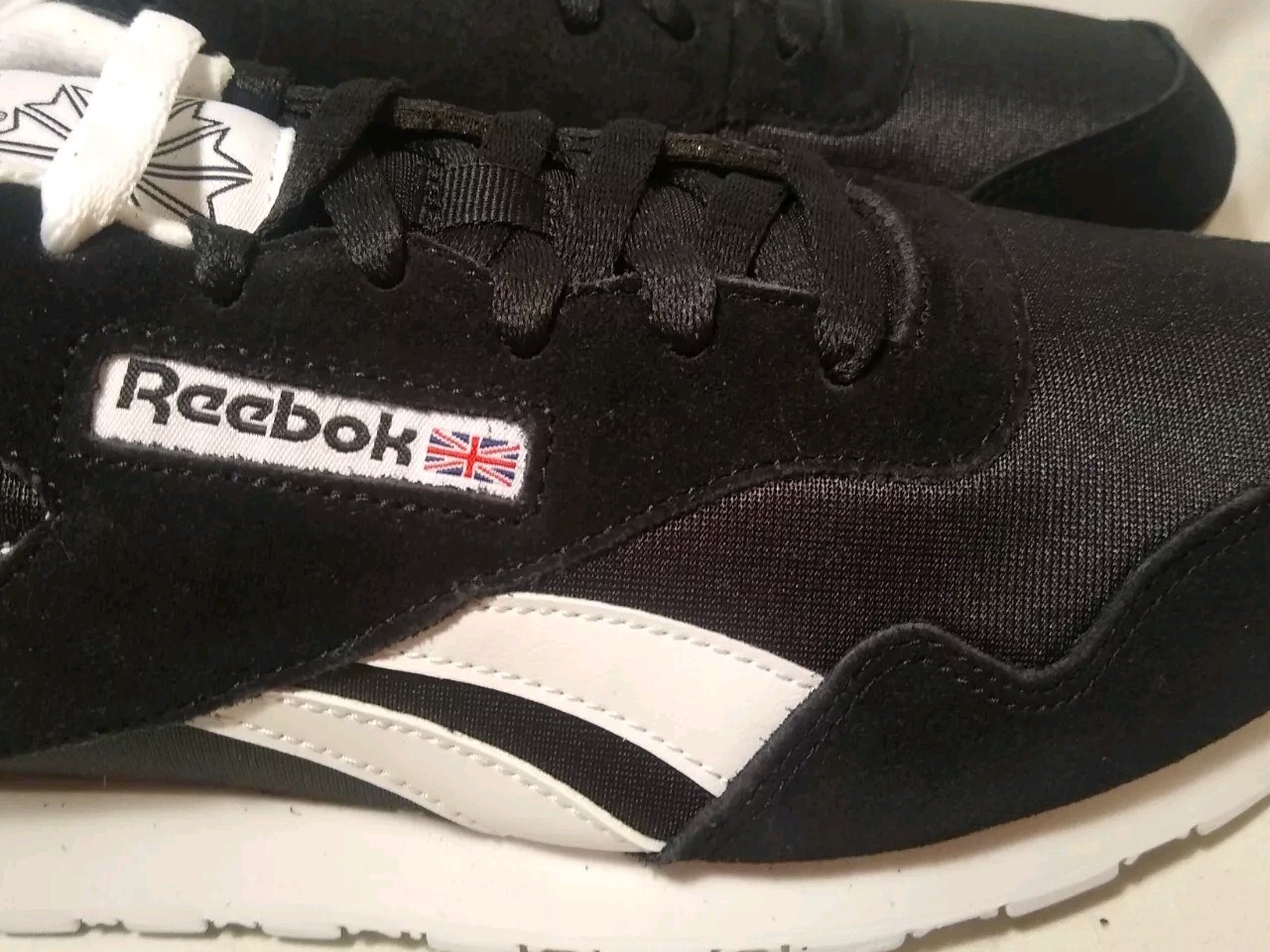 M-11 Reebok Royal Nylon Classic OG Black White Ying Yang New w/o Box BD1553 2019