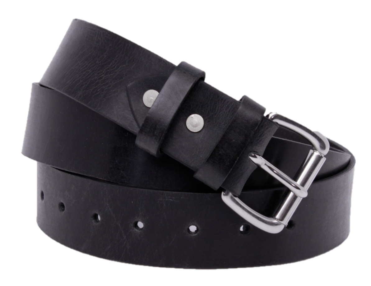 Men’s Genuine Buffalo FULL GRAIN Leather Belt, 1 1/2″ width, Handmade, By Amish