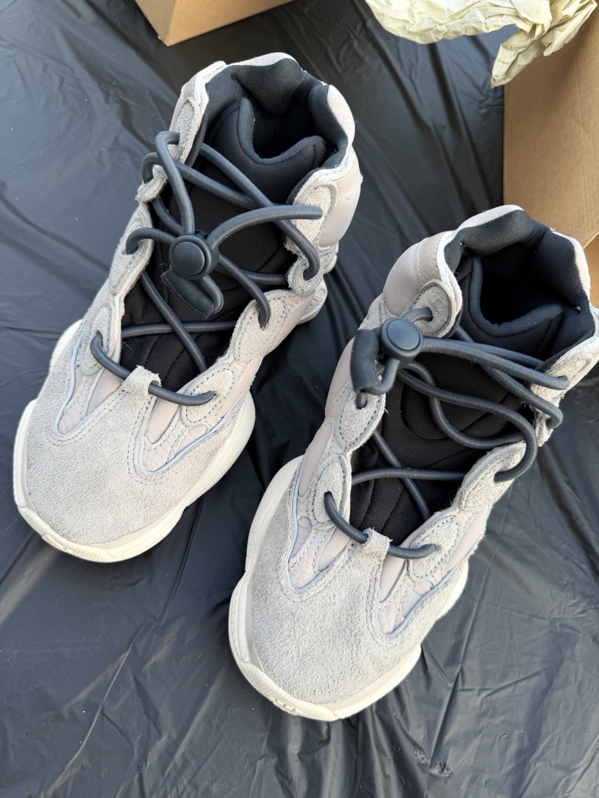 adidas Yeezy 500 High Mist Stone GV7775 High Top Suede White Men’s Sneaker