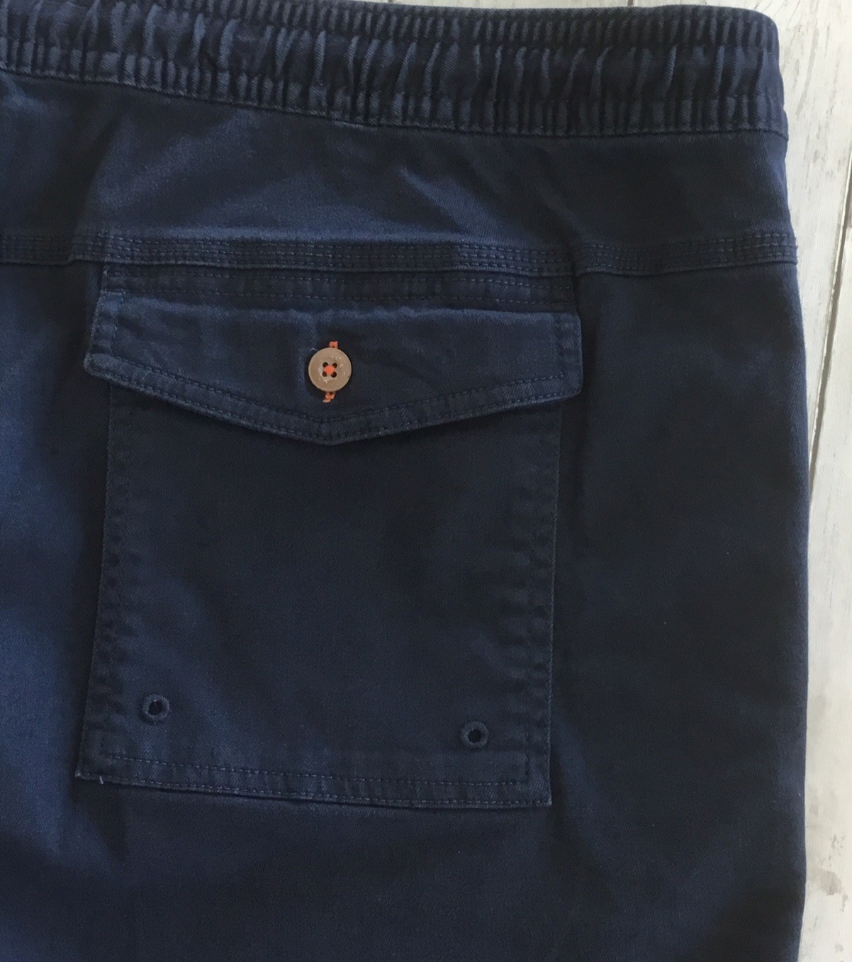 George Men’s Twill Pull On Shorts Drawstring Waist 8” Dark Navy 2XL (44-46)