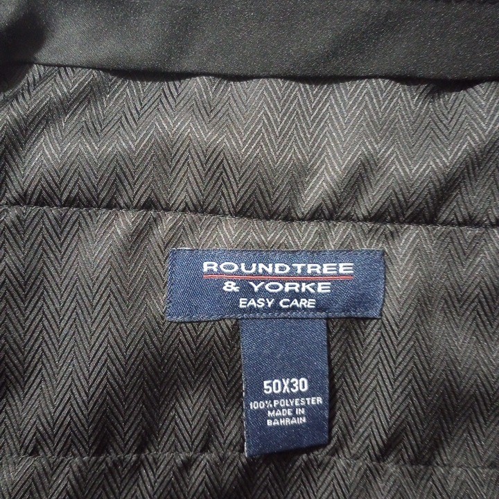 Roundtree & Yorke Men’s Pants 50×30 NEW WITH TAGS Easy Care Flat Front
