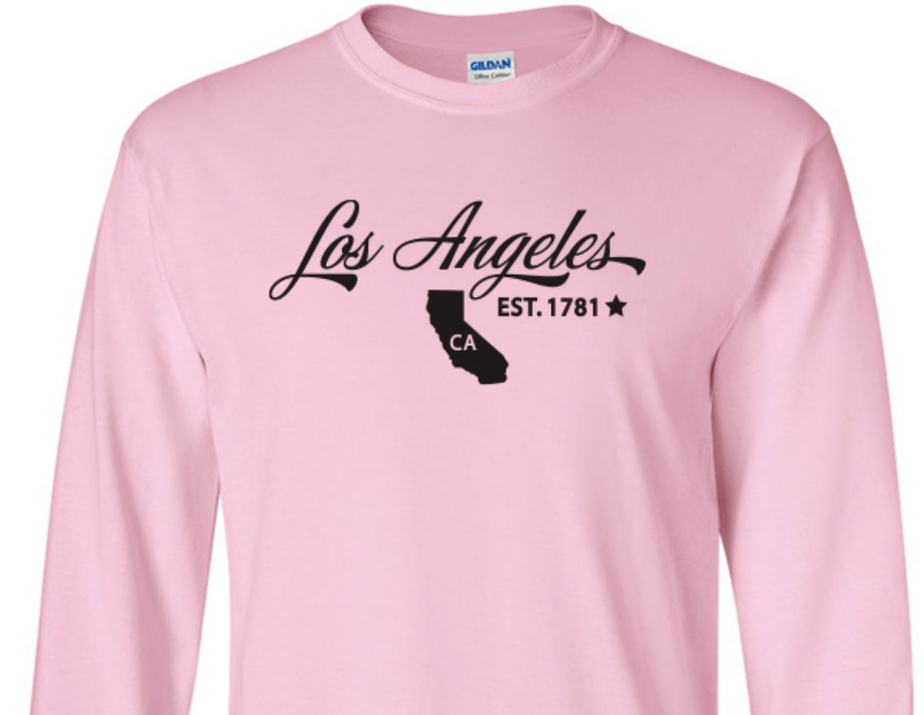 Los Angeles California T-Shirt Long Sleeve Graphic tee