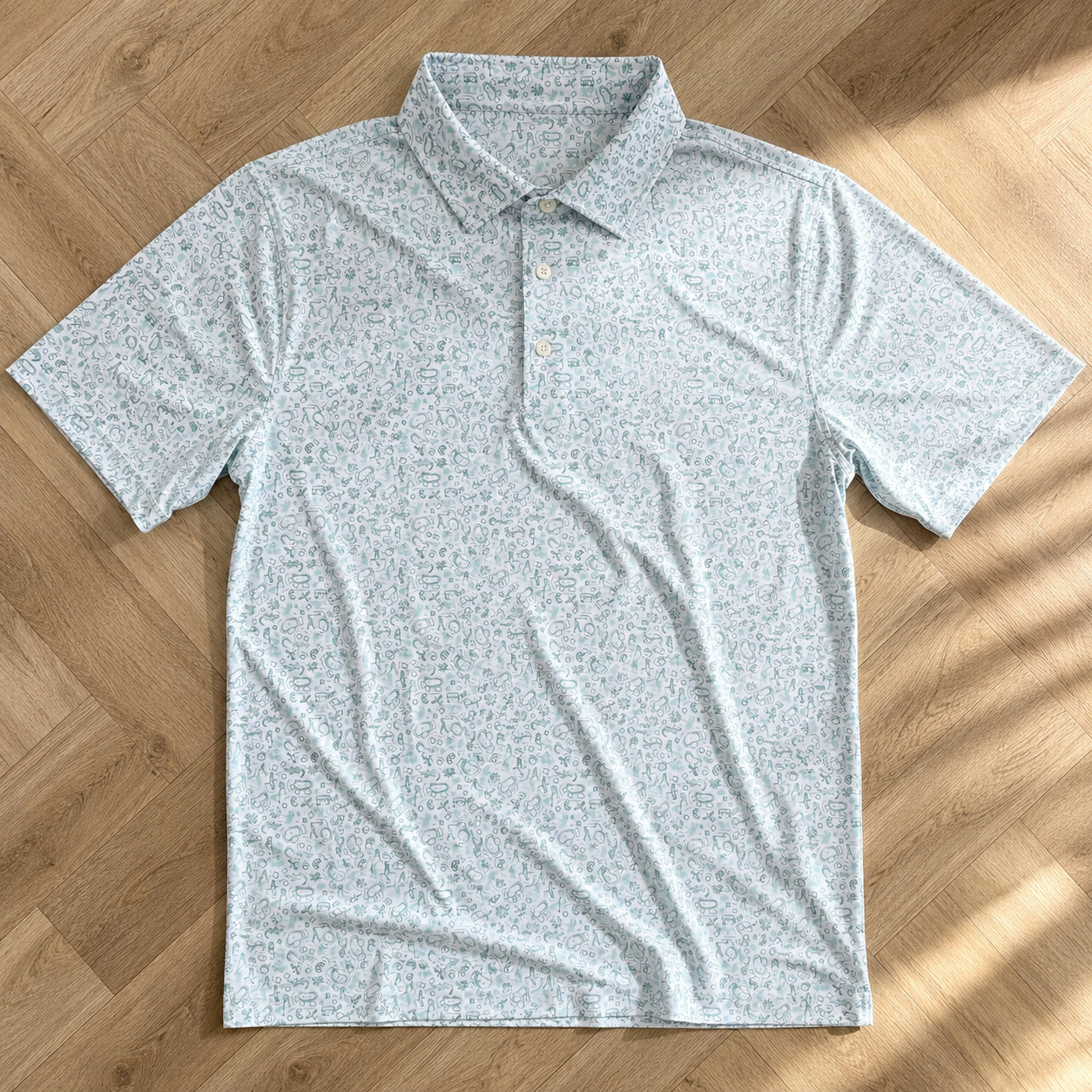 ⚪✨Rhoback Bird’s Eye White Antigua Polo Non-Bacon Collar Premium Movement Gear