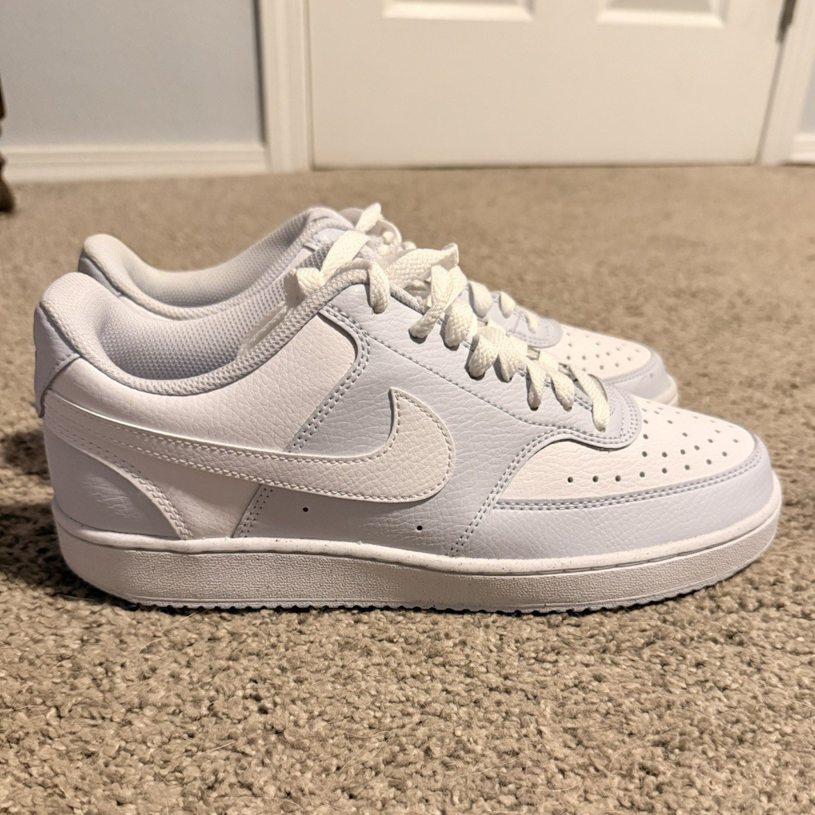 Nike Court Vision Next Nature Low Top Lace-Up Sneakers White DH3158-004