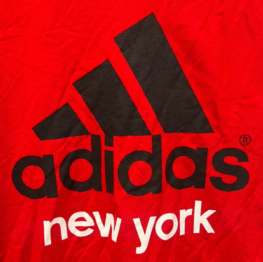 Adidas The Go-To Tee Red Cities & Plain 3 Striped Logo Graphic T-Shirt adults