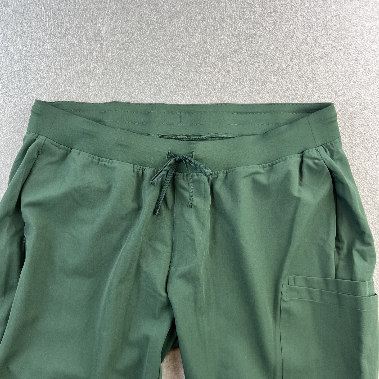 Mandala Slim Pants Womens 2XL Petite Midnight Green Scrub Jogger Stretch Pockets