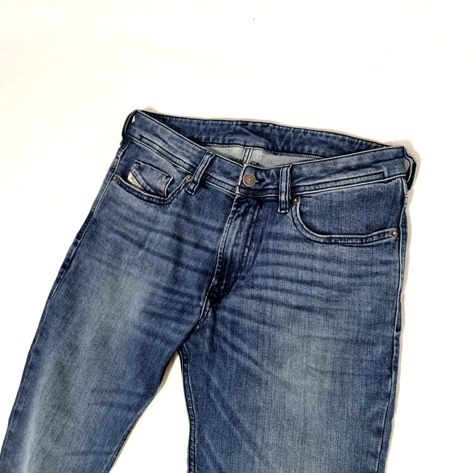 Diesel Men Jeans Sleenker 1979 Blue Denim Mid Rise Slim Leg Size 29 L30