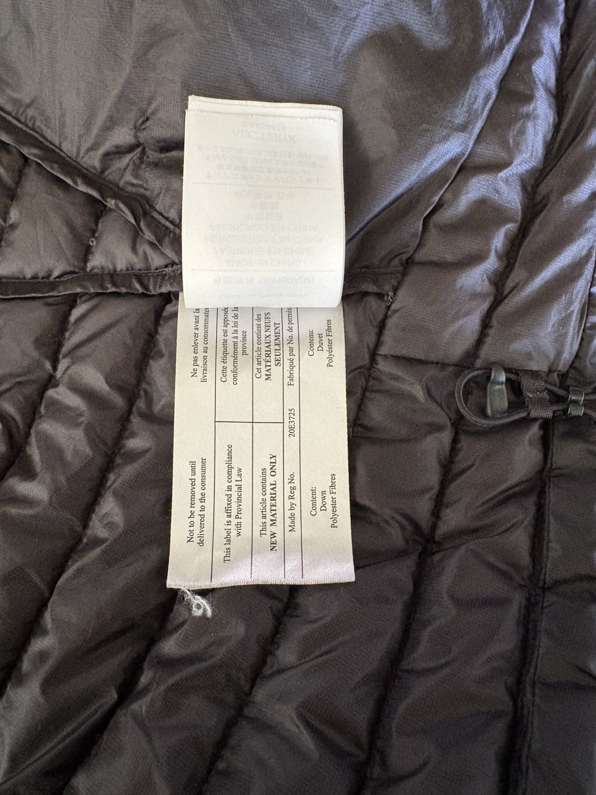 ARC’TERYX Jacket Mens Sz M Black Puffer Cerium SL Hooded Puffer Down Coat Zip