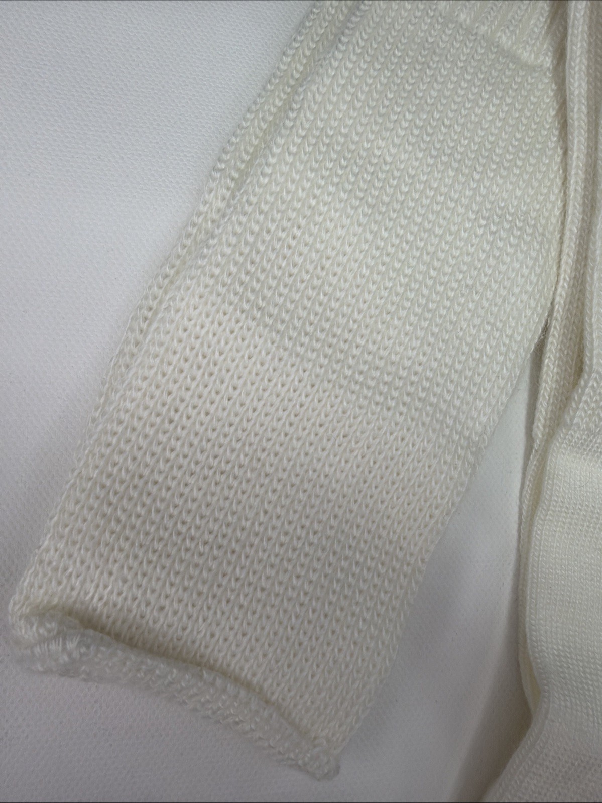 VTG Socks 9-11 26″ White Thick Acrylic 80s 90s USA Made Comfortable Sports