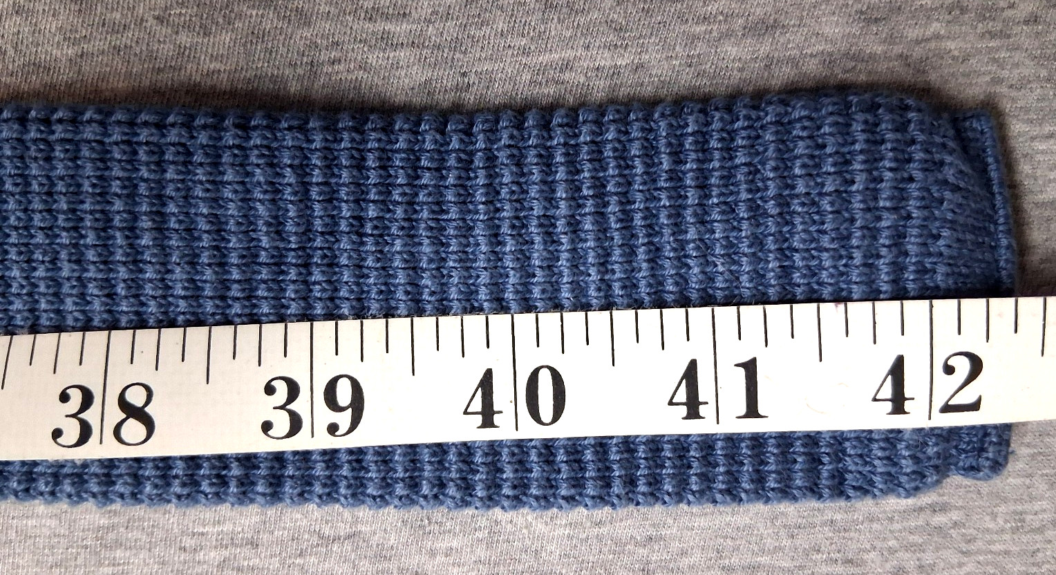 615 Collection Blue Men’s Neck Tie~Skinny Square~100% Lisle Cotton~Made USA~42″L