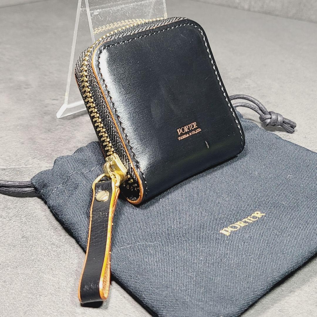 PORTER Porter Film Coin Case Round Zipper Black