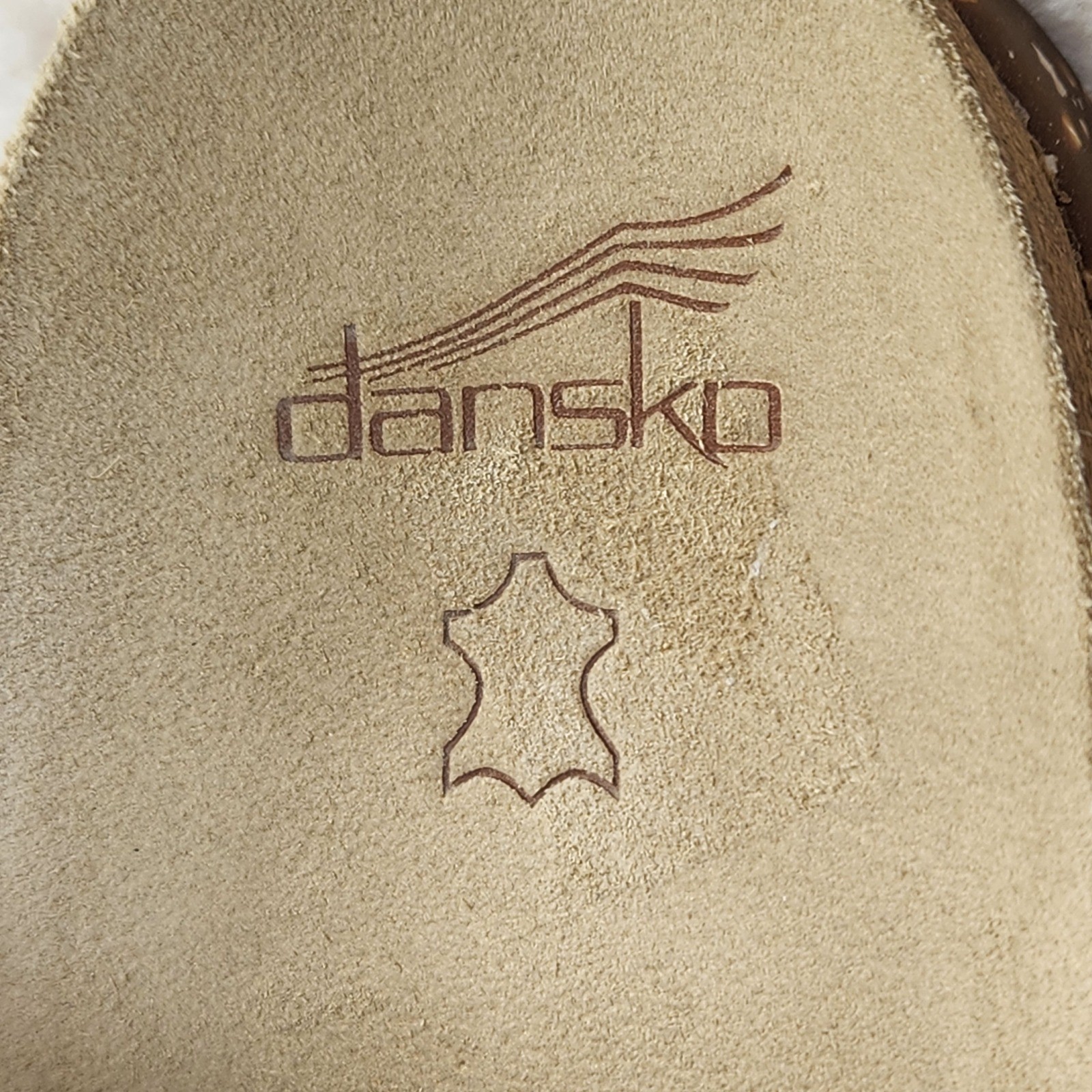 Dansko Dayna Silver Leather Slide Sandals Vibram Sole Womens EU 40 US 9.5/10