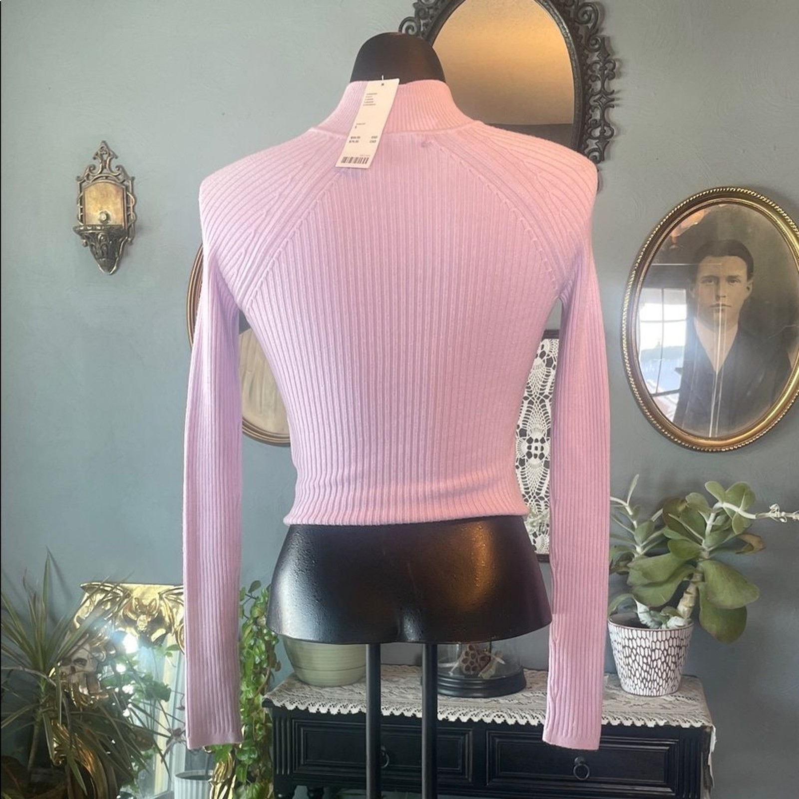 Urban Outfitters Lavender Cut-Out Crop Top