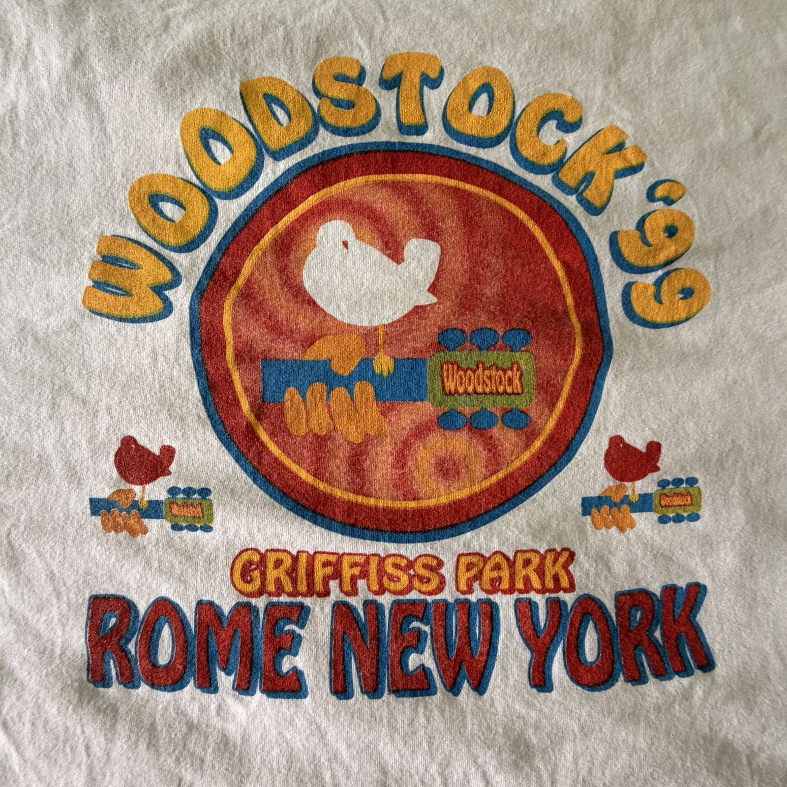 VINTAGE WOODSTOck 1999 99 T SHIRT XL Metallica Korn Limp Bizkit Creed Slipknot