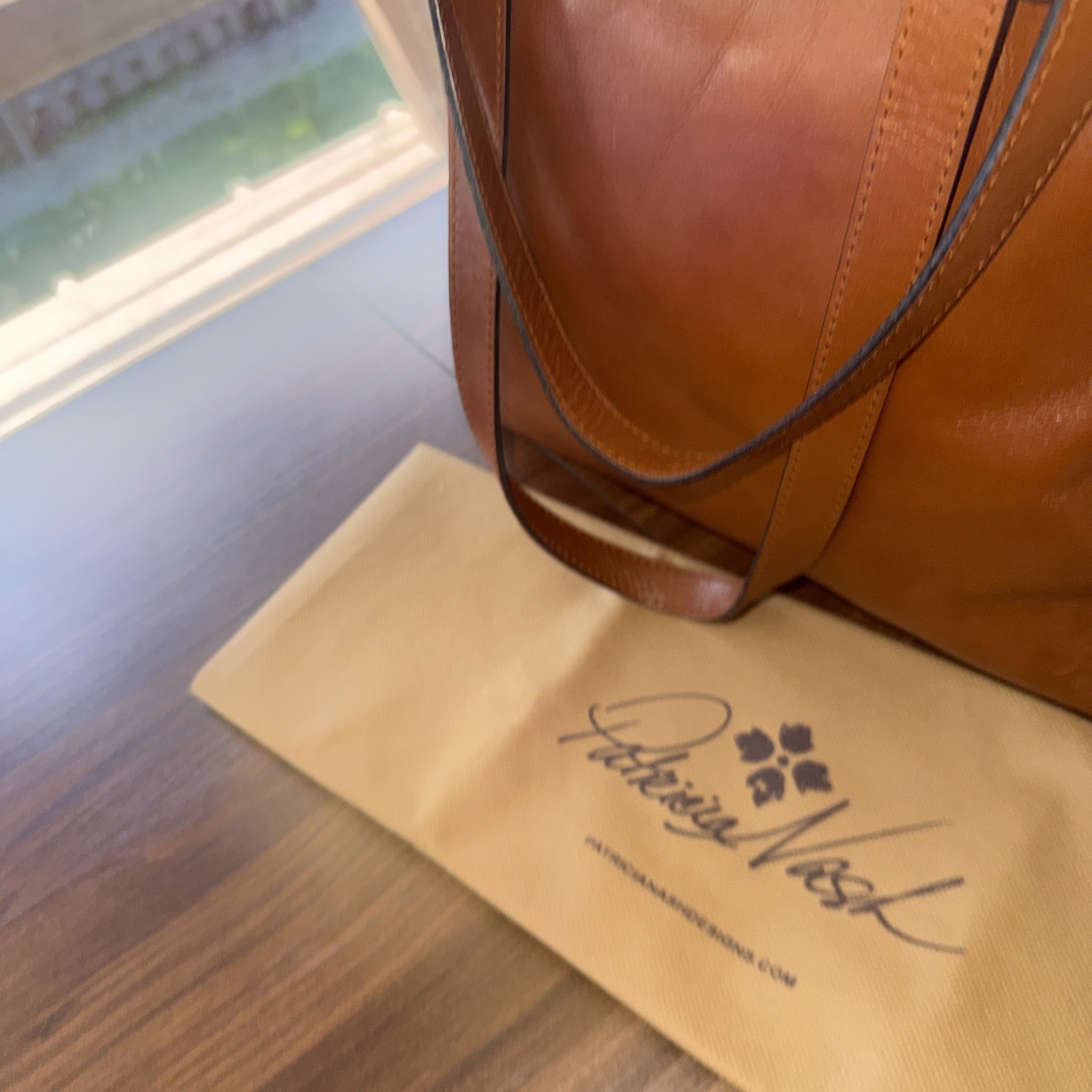 Patricia Nash Viana Leather Tote. Excellent Condition. Dust Bag.