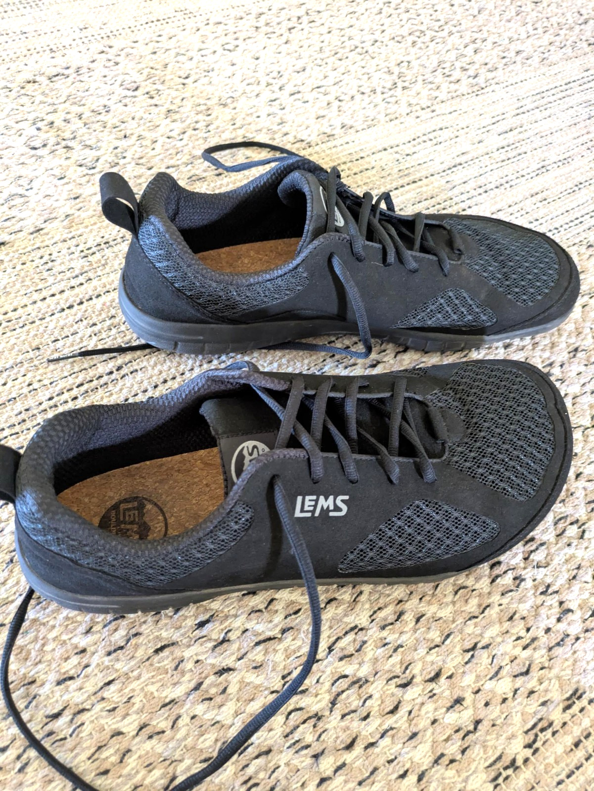 Lems Primal 3 Men’s Size 13 Minimalist Sneakers Shoes, Black Mesh
