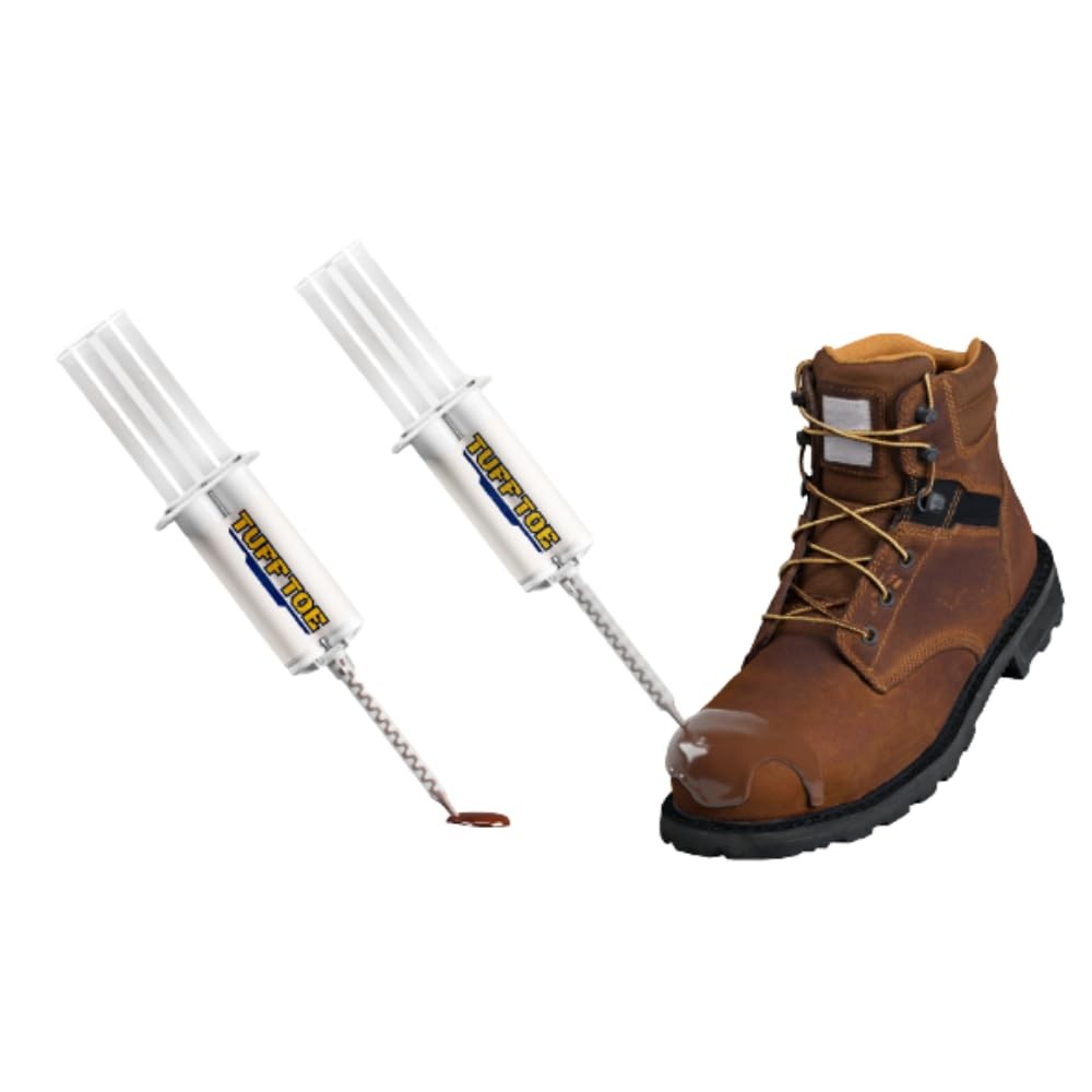 Work Boot Toe Protector & 2 Pack, Liquid Adhesive Shoe Glue for Boot Waterproofi