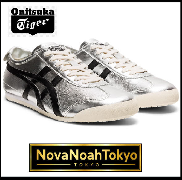 Onitsuka Tiger Mexico 66 PURE SILVER BLACK 1183C102 020 Sneakers From JAPAN NNT