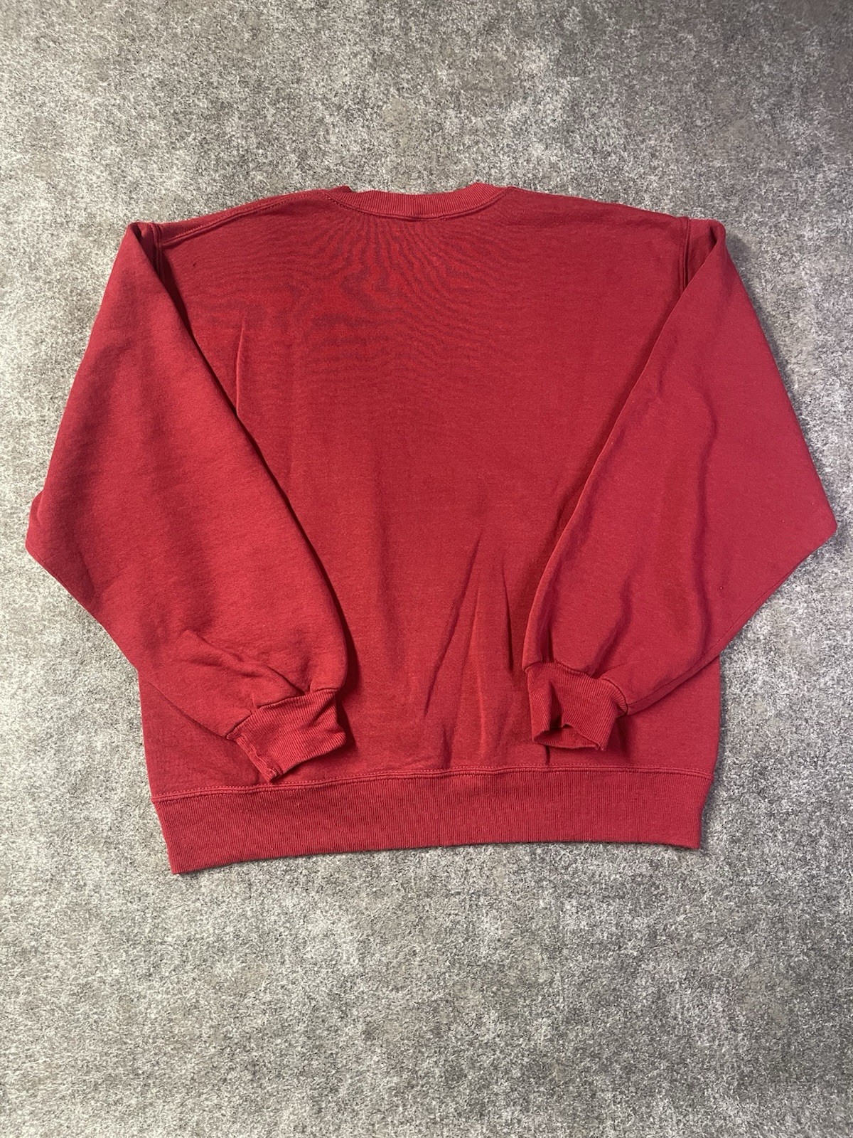 Vintage Russell Athletic Mens Large Blank Crewneck Sweatshirt Red 90s Logo USA L