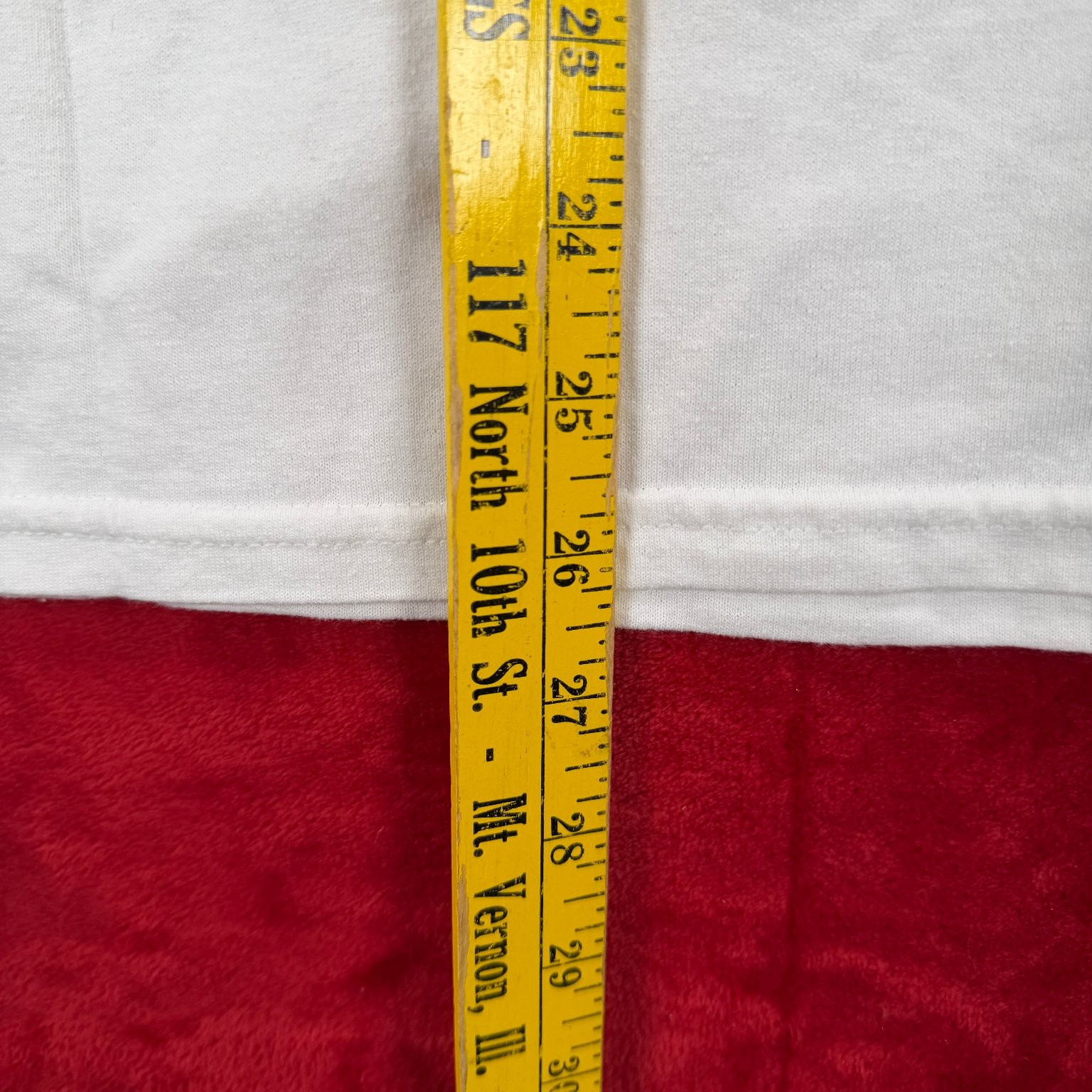 Gildan T-Shirt Men’s White Medium Italia STL The Hill DryBlend Cotton Blend