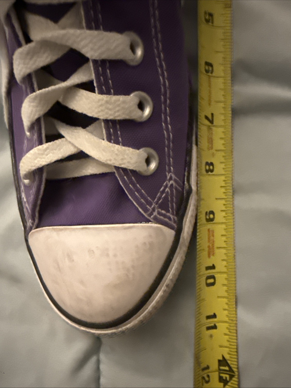 Purple Converse High Top Sneakers With White Accents Unisex Sneakers M8 W10