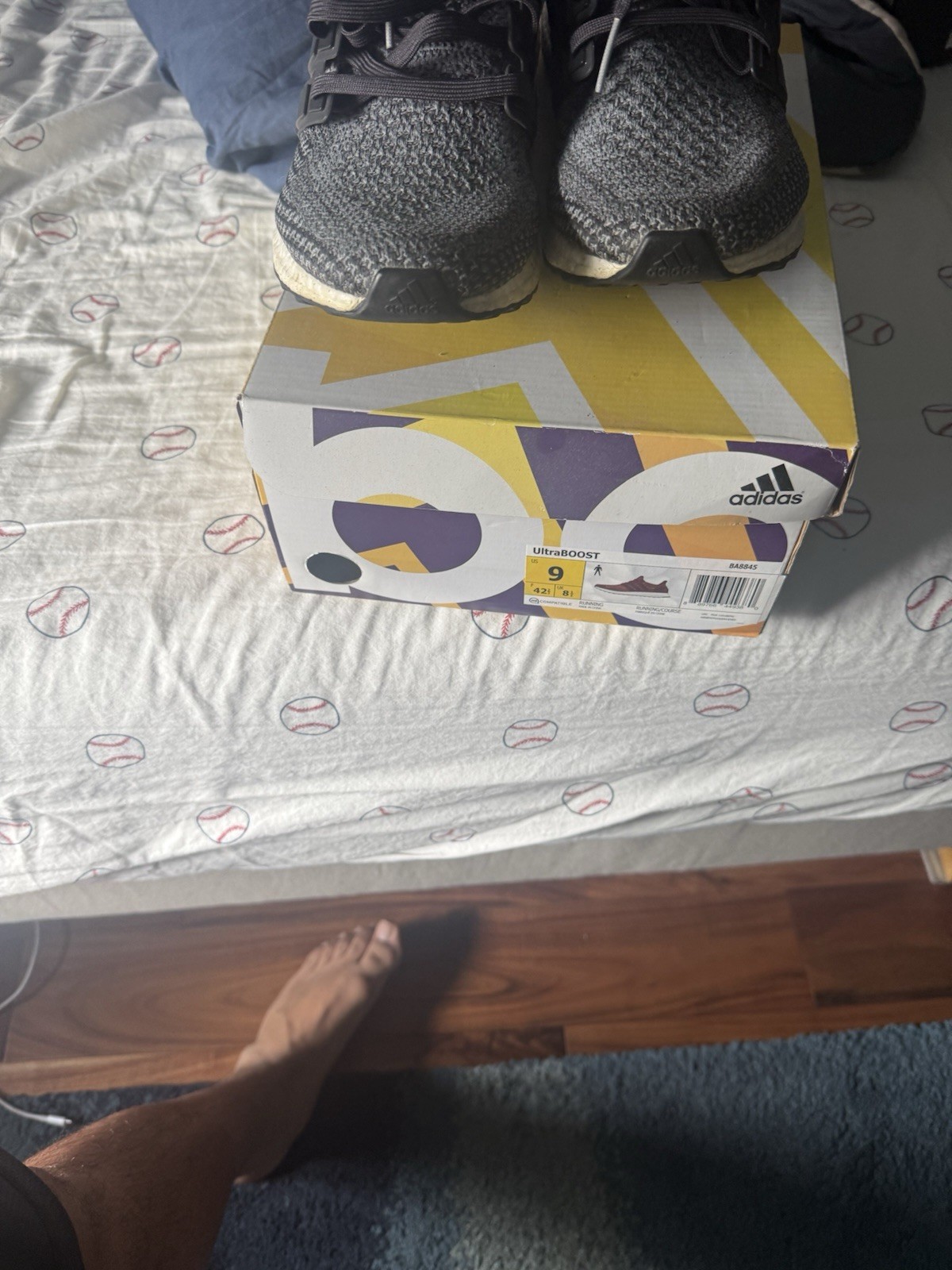 Adidas Ultra Boost Solid Grey Shock Mint Sz 10
