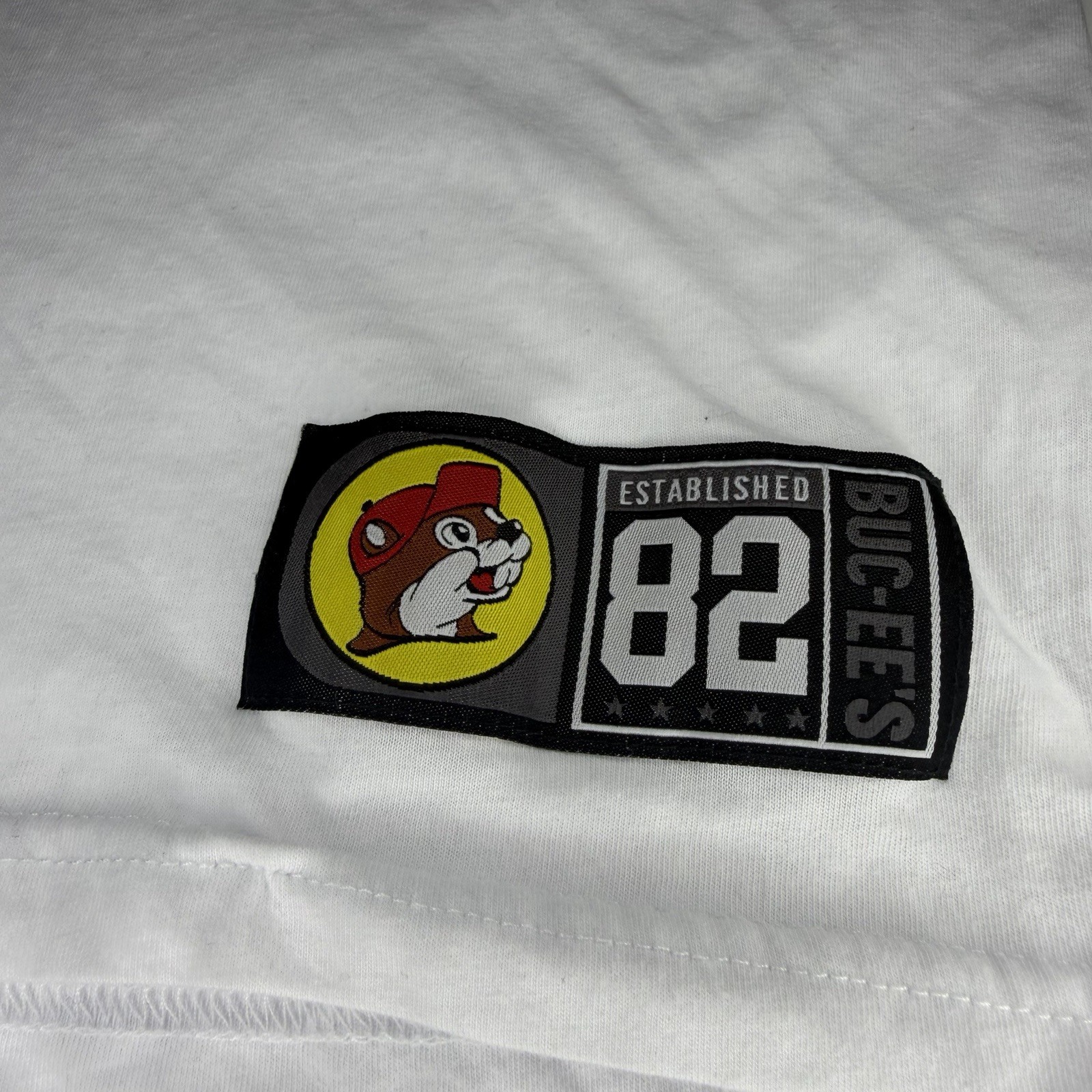 Buc-ee’s Established 82 Long Sleeve Jersey Shirt Gray White Men’s L