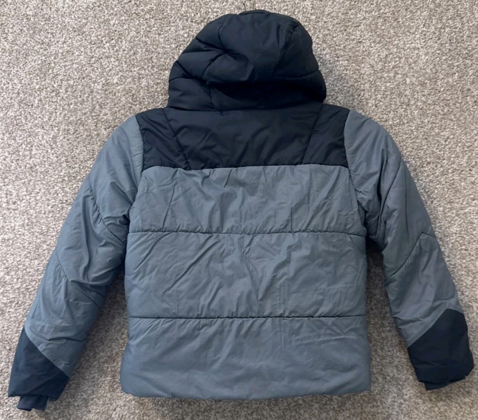 Patagonia Kids’ Size XS 5-6 Gray Synthetic Puffer Hoody Jacket Full Zip 68065