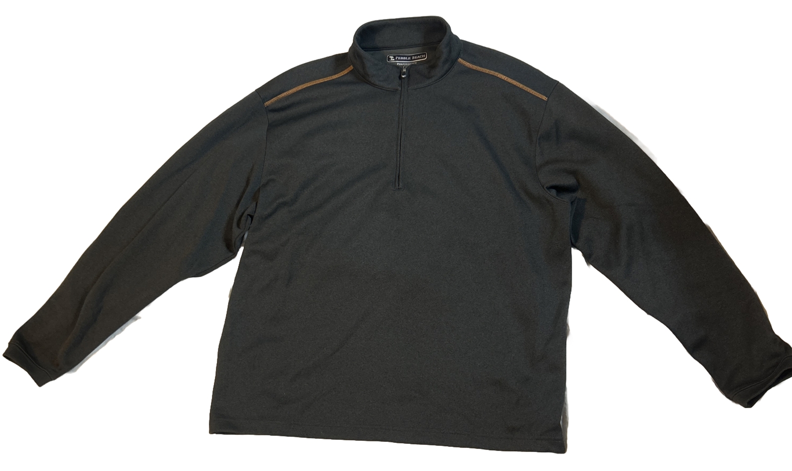 Pebble Beach Performance Jacket Charcoal Gray Orange Accents Medium