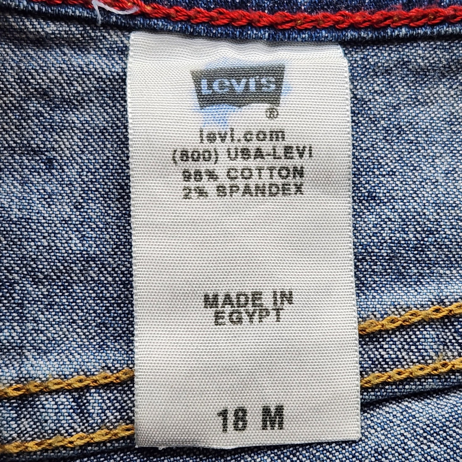 Levis 550 Jeans Womens 16 Medium Blue Relaxed Bootcut Denim Made Egypt Classic