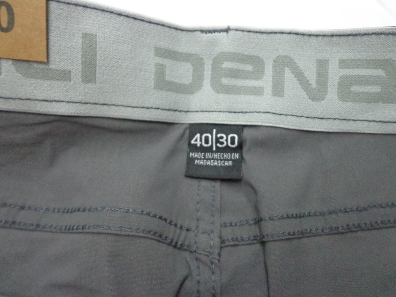 DENALI Charcoal Sky Gray Tech Fabric Stretch Pants NWT 40/30 MSRP $54