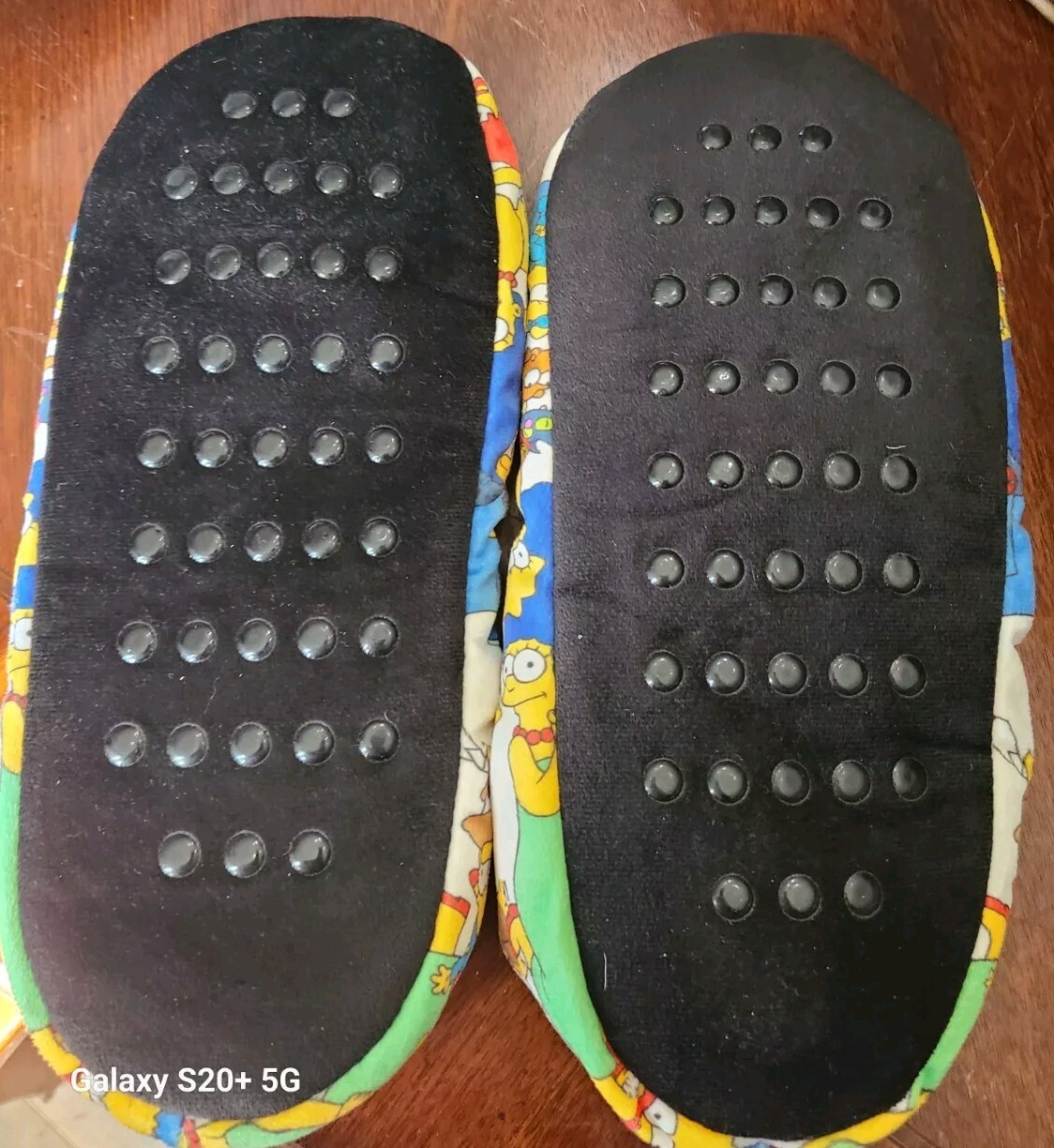Fuzzy Simpsons House Slippers Approx 11in Length