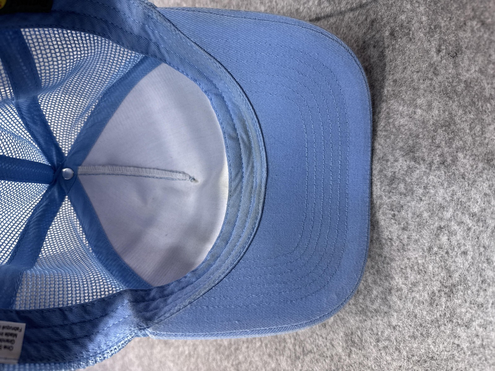 Bass Pro Shops Hat Cap Snap Back Mens One Size Blue Mesh Trucker Gone Fishing