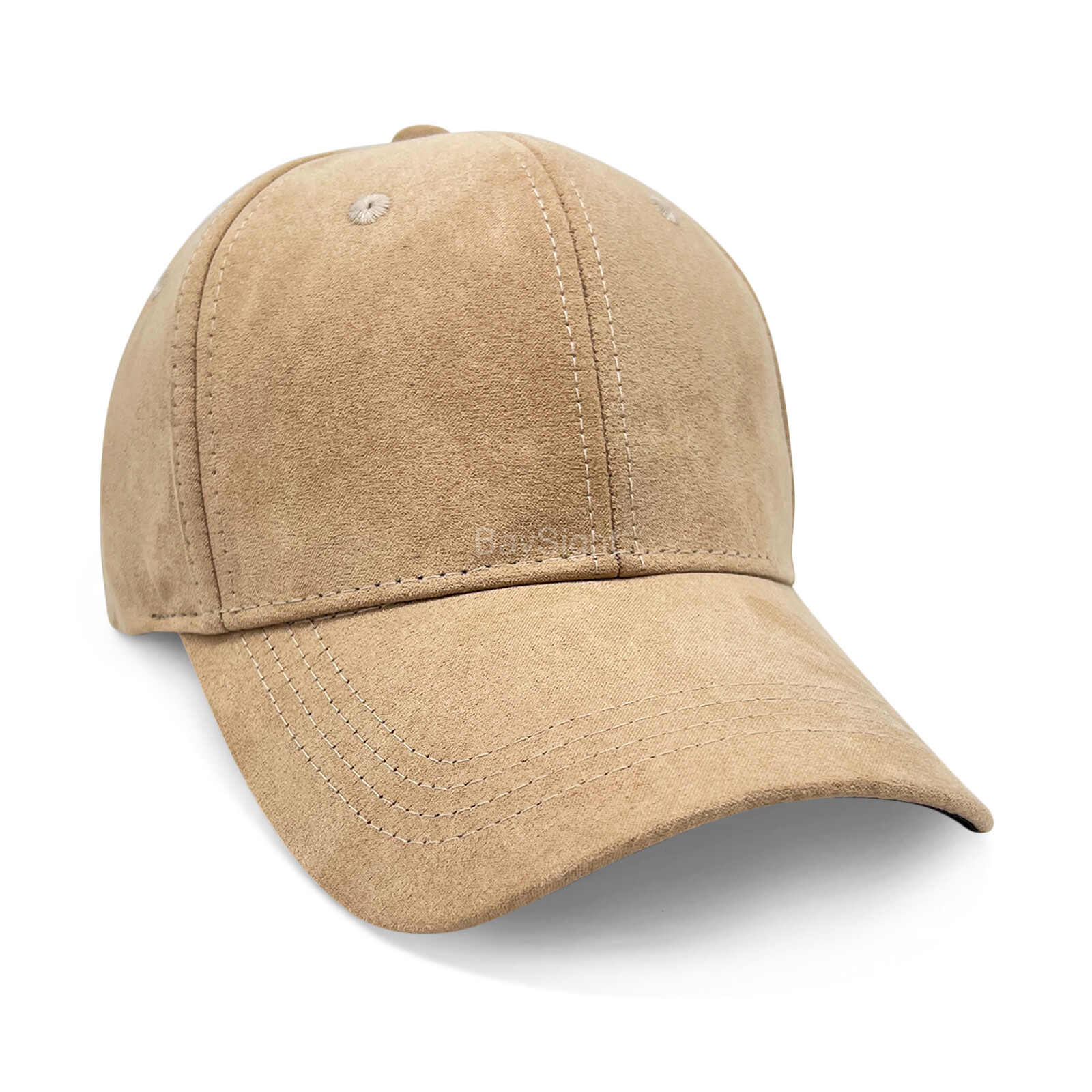 Suede Hat Baseball Cap Classic Adjustable Curved Visor Solid Plain Blank Dad Men