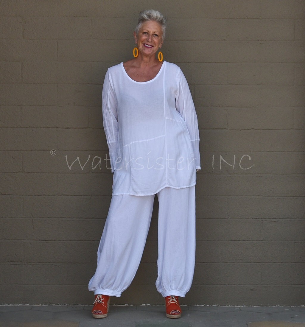 WATERSISTER Cotton Gauze PATCH TUNIC Panel Top 1(S/M) 2(M/L) 3(XL) oh my COLORS