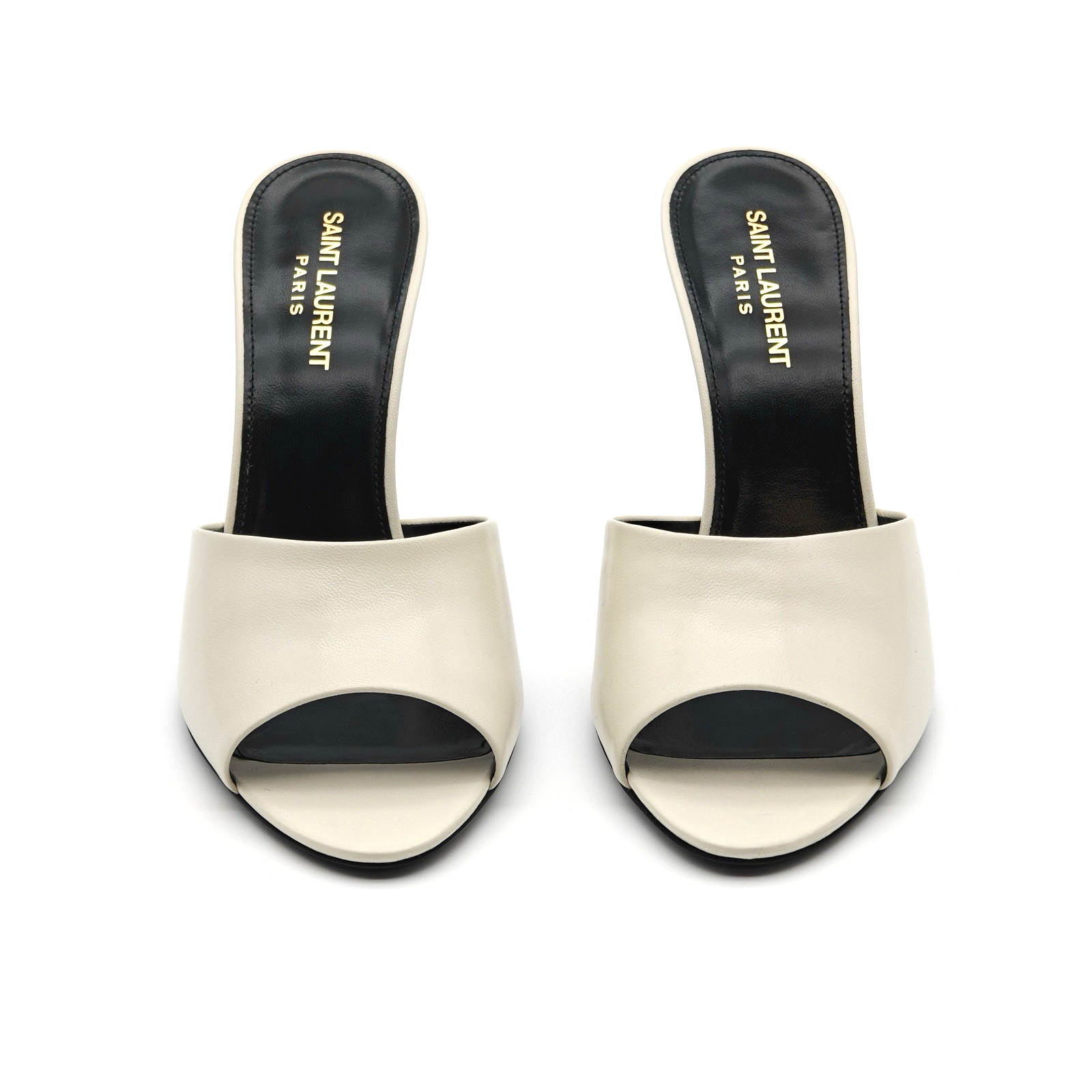 Saint Laurent LA 16 Mules Pumps White UK 4 US 7 EU 37 17084