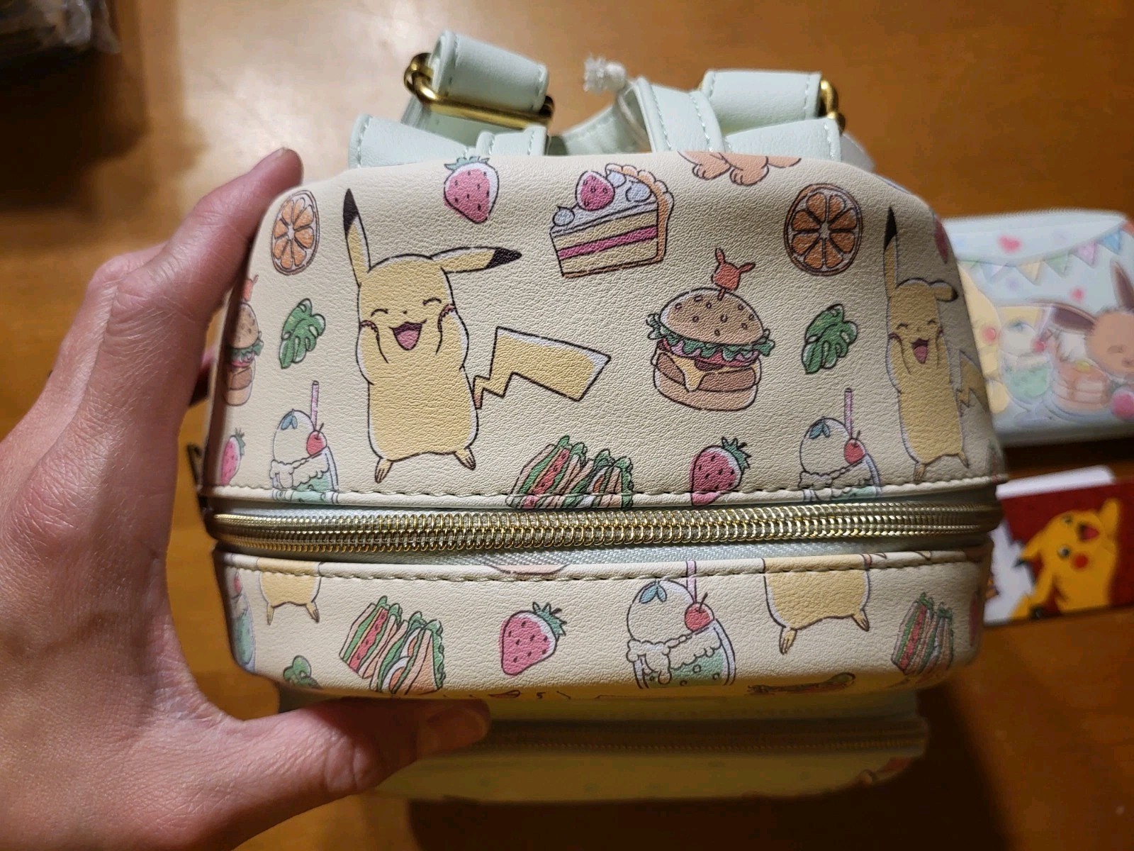 Pokemon Loungefly Pikachu Eevee Cafe Food Mini Backpack Bookbag